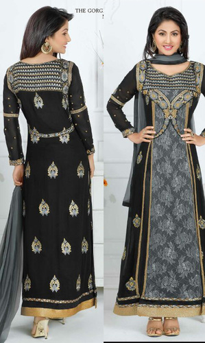 Hina Khan Black Rasal Net Suit (Heerrni 43008)