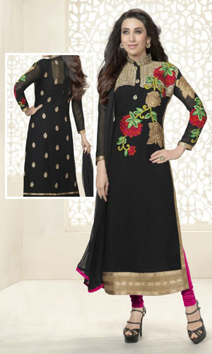Karisma Kapoor Black Georgette Suit (Karishma 6 - 5148)