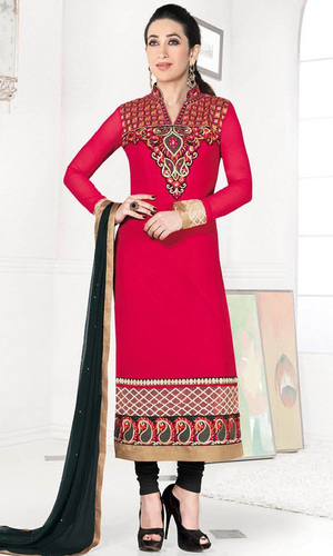 Karisma Kapoor Red Georgette Suit (Karishma 9 - 5171)